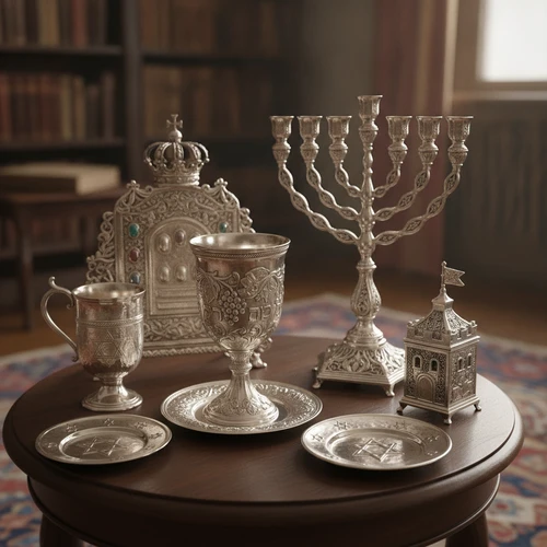 עיצוב בכסף המשלב חומר ורוח: כלי יודאיקה ומתנות כסף יוקרתיות עבודת יד שישמחו כל לב